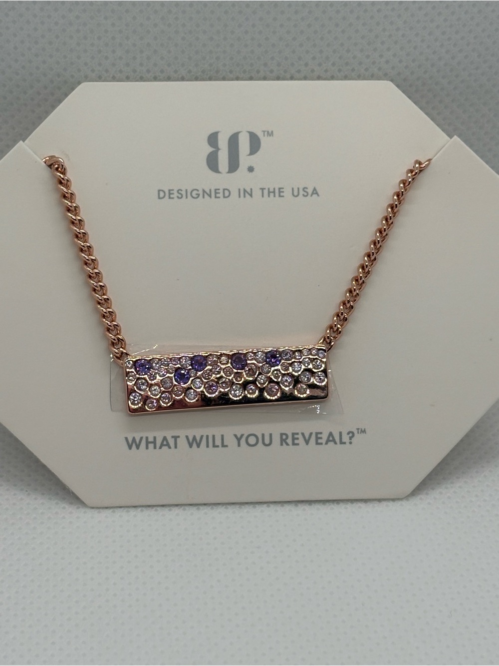 Violet & Lavender Cubic Zirconia Necklace